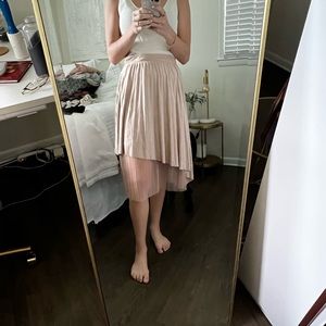 Zara pink midi skirt